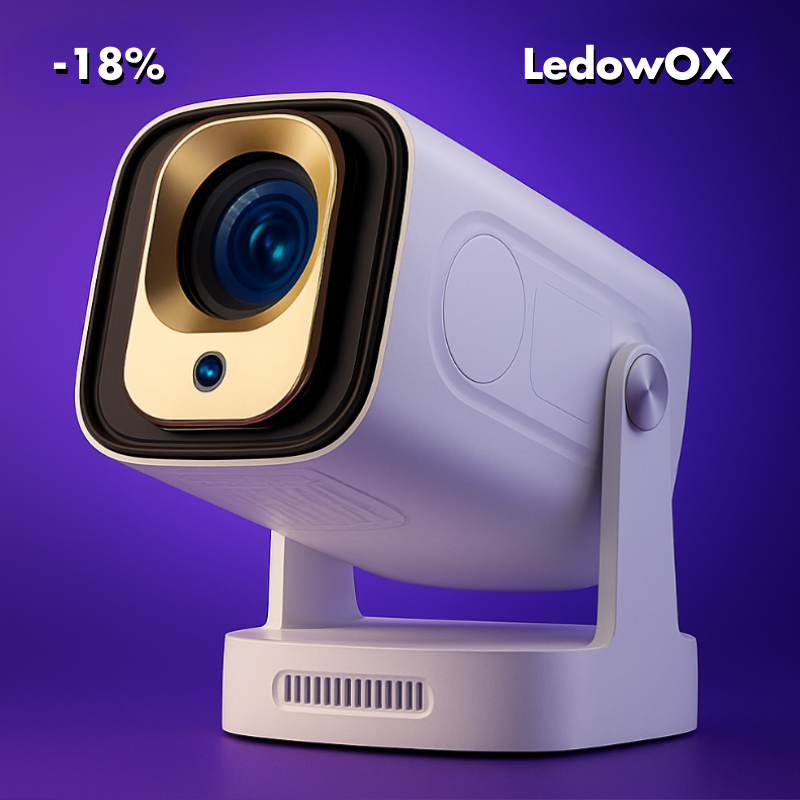 LEDOWOX 9K™ – PROJEKTOR 200" ULTRA HD | AUTO-FOKUS | WI-FI&BLUETHOOT | KINO W DOMU