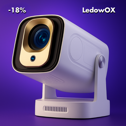 LEDOWOX 9K™ – PROJEKTOR 200" ULTRA HD | AUTO-FOKUS | WI-FI&BLUETHOOT | KINO W DOMU