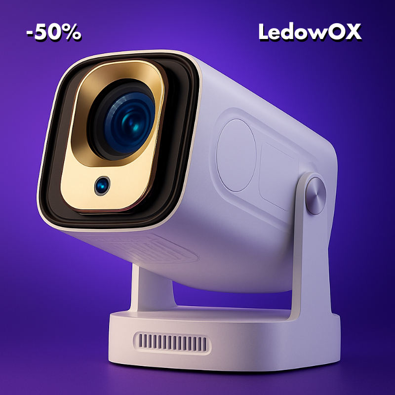 LEDOWOX 9K™ – PROJEKTOR 200" ULTRA HD | AUTO-FOKUS | WI-FI&BLUETHOOT | KINO W DOMU